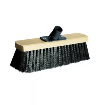 Perie mare de podea YORK, 30 cm, pentru curățătoare cu abur Kärcher seria SC, tehnologie cu lamele, articulație flexibilă, negru