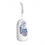 Set perie de toaletă cu suport YORK BACTERIA STOP, cu cap din silicon și bază din ceramică