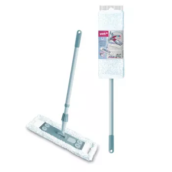 Mop cu perie YORK 47x17 cm cu mâner telescopic 70-145 cm, magnetic