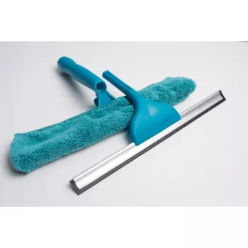 Racletă de geam YORK 32 cm, albastru/gri