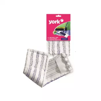 Lavetă din microfibre de schimb YORK pentru Smart Flat Mop 45x15cm gri/albă