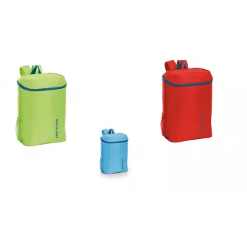Rucsac termic GIOSTYLE Frio asortat, bleu deschis/verde/roșu