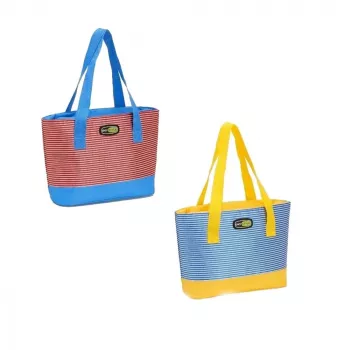Geantă termică GIOSTYLE Beach Small asortată roșu/albastru/galben 7L