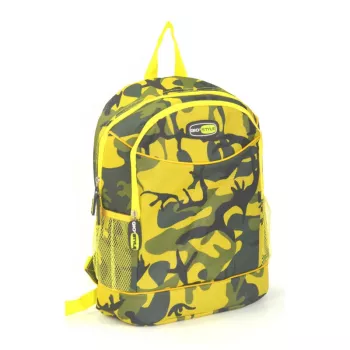 Rucsac termic GIOSTYLE Camouflage, asortat fucsia/albastru/galben/alb