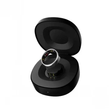 Inel inteligent RingConn Smart Ring Gen2 Matt Black mărimea 6 - tracker somn și fitness, monitor de ritm cardiac, baterie 7 zile, titan, impermeabil 5 ATM