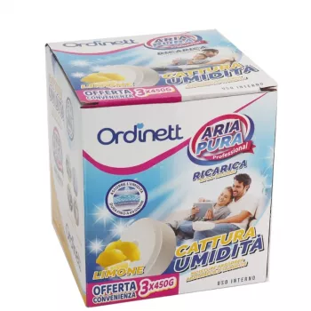 Pastile de rezervă absorbant de umiditate ORDINETT 450g x 3 buc. lămâie