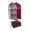 Uscător de rufe vertical ORDINETT Deluxe Double alb 88x43x98-175cm
