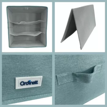 ORDINETT Box Cube 29x29x18.5 cm Mint Storage Box with Lid