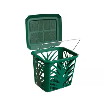 Coș pentru deșeuri biodegradabile BIOBAG MaxAir 7L 24x19,7x20,5cm verde