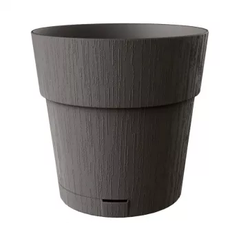 Ghiveci cu farfurioară STEFANPLAST Ethica Ø40x39cm gri