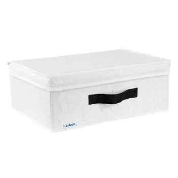 ORDINETT Coș de depozitare dreptunghiular 36x26x14 cm bumbac gri