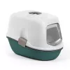 Litiere pentru pisici cu capac STEFANPLAST Furba Top Chic 58,5x39,4x42,7 cm alb/verde