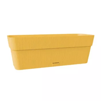 Ghiveci STEFANPLAST Ethica cu tavă 50x18x17 cm galben muștar
