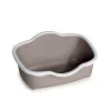 Litiere deschisă pentru pisici STEFANPLAST Tres Chic Open 56x38,5x26 cm alb/gri deschis