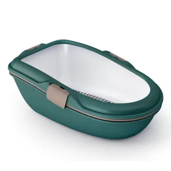 Litiere pentru pisici STEFANPLAST Furba Chic Maxi 69,5x47x26 cm verde/gri deschis
