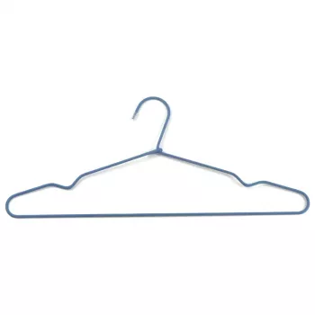 Umerașe ORDINETT 3 buc. oțel inoxidabil/material textil, 44,5 cm, asortate (negru/albastru deschis/alb)