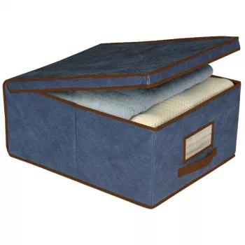 Cutie de depozitare din material textil ORDINETT 48x36x19 cm albastru