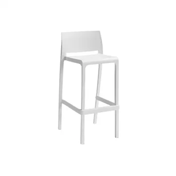 Scaun de bar de grădină BICA Volga Stool 65 50x49x89cm alb