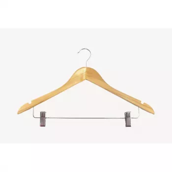 Umereșe din lemn ORDINETT cu cleme, set de 2, 44,5 cm, fag natural