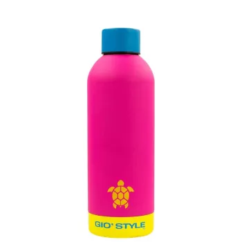 Sticlă de apă GIOSTYLE Fluo 0,5 L, asortate roz/galben/verde/albastru