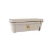 Set de balcon STEFANPLAST cu sistem automat de udare și suport metalic, 50x18x17 cm, alb