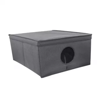 ORDINETT Folding Box M Size 48x36x19 cm Grey