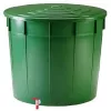 Butoi de apă STEFANPLAST, 500 L, cu capac și robinet, Ø100x85 cm, verde