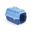 Cușcă de transport STEFANPLAST Horizon 1 cu ușă metalică, 48x32x30 cm, albastru deschis/albastru