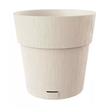 Ghiveci STEFANPLAST Ethica cu tavă, Ø40x39 cm, alb