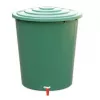 Butoi pentru apă de ploaie STEFANPLAST 310L cu capac și robinet, verde, Ø80x97cm