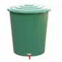 Butoi pentru apă de ploaie STEFANPLAST 310L cu capac și robinet, verde, Ø80x97cm
