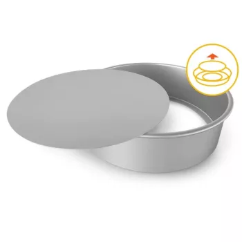 GUARDINI Professional Cake Tin with Removable Bottom, Ø26 x 7.5 cm, Anodised Aluminium