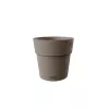 STEFANPLAST Ethica Flower Pot with Tray Ø20x19cm Brown