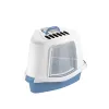 Litieră pentru pisici STEFANPLAST Sprint Corner Plus 56x40x40cm albastru/alb