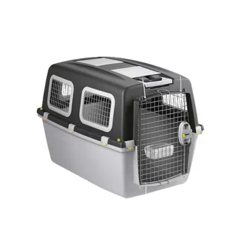 Cușcă de transport STEFANPLAST Gulliver 6 Plus pentru câini mari 92x64x66 cm gri închis/gri deschis