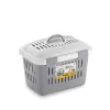 Cușcă de transport STEFANPLAST Midi Gulliver 45x33x33cm alb/gri
