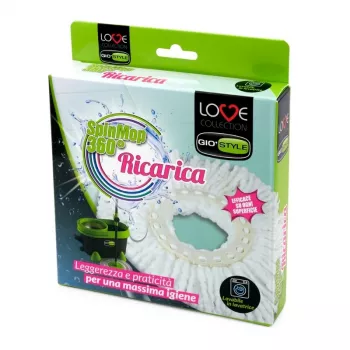 Cap de mop din microfibre de schimb GIOSTYLE pentru Vileda Love Spin Mop 360°