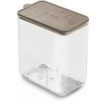 Cutie de depozitare dreptunghiulară L 1,8L GIOSTYLE Con.Tengo 15,5x10x17,1cm gri-maro