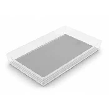 Cutie organizator KIS Sistemo Organizer 9 39 x 24 x 5 cm transparent/gri deschis