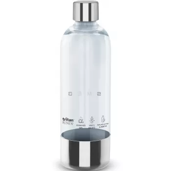 SMEG SKSB01 Replacement Bottle for Soda Maker SKC01, 1 Litre, PET Plastic, Transparent