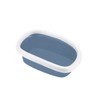 STEFANPLAST Sprint 10 Toaletă deschisă pentru pisici 43x31x14 cm albastru/alb