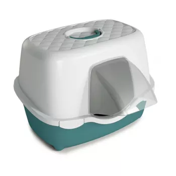 Litiere pentru pisici STEFANPLAST Tres Chic Outdoor 56x54,5x39cm alb/verde