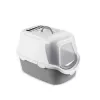 Litiere pentru pisici cu capac STEFANPLAST Cathy Easy Clean 56x40x40 cm alb/gri
