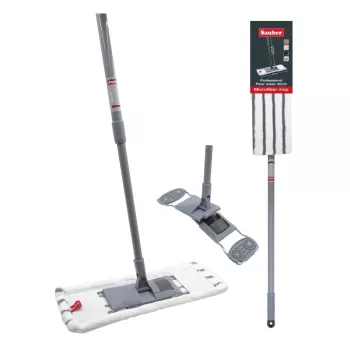 SAUBER Perie de podea 40cm cu mâner telescopic