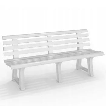 Bancă de grădină BICA Olimpia 150x53x77 cm alb