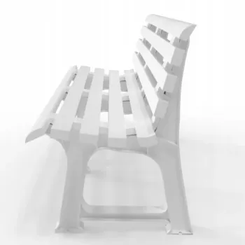 Bancă de grădină BICA Olimpia 150x53x77 cm alb