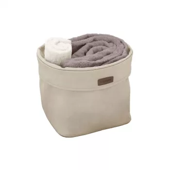 Cutie din material textil ORDINETT L 28x28x23 cm Ego Ecru