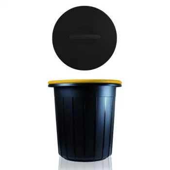 Coș de reciclare GIOSTYLE Eco Solution 25L gri închis/galben