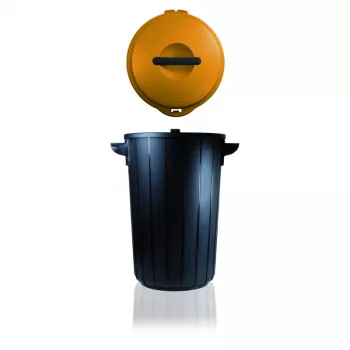 Coș de gunoi GIOSTYLE Eco Solution 35L gri închis/galben