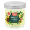 BOLSIUS Floral Fusion Scented Candle in Glass Jar, Sunflower & Citrus, Ø80x72mm